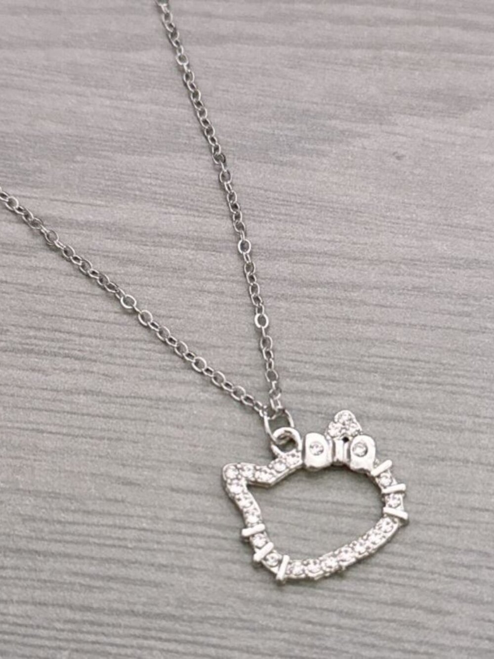 Hello Kitty Outline Pendant Necklace